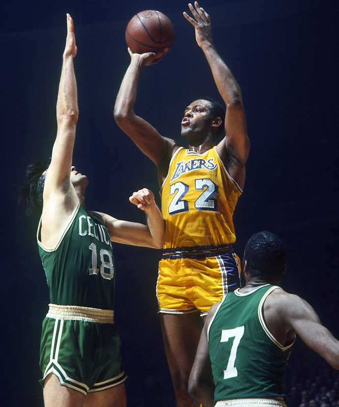 nba elgin baylor #22 jersey